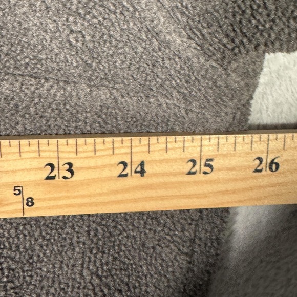 Vintage LL Bean Jacket Mens Large Gray Fleece T Snap Pullover Elastic Hem 90s - Picture 5 of 8